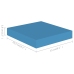 vidaXL Estante flotante de pared MDF azul 23x23,5x3,8 cm