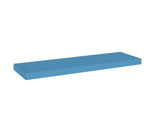 Estantes flotantes de paazulred 2 uds MDF azul 80x23,5x3,8 cm