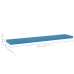 vidaXL Estantes flotantes de pared 2 uds MDF azul 120x23,5x3,8 cm