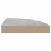 Estante de esquina de pared 2 uds MDF gris hormigón 35x35x3,8cm