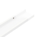 vidaXL Estantes de pared 2 unidades blanco brillo 40x9x3 cm