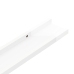 vidaXL Estantes de pared 2 unidades blanco brillo 60x9x3 cm