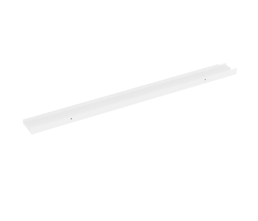 vidaXL Estantes de pared 4 unidades blanco brillo 100x9x3 cm