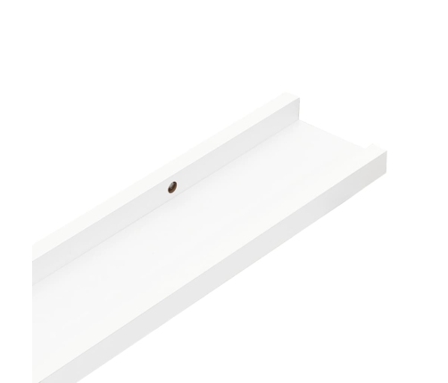 vidaXL Estantes de pared 4 unidades blanco 40x9x3 cm