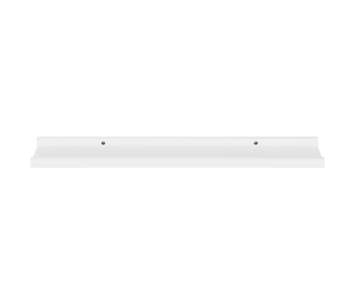 vidaXL Estantes de pared 4 unidades blanco 60x9x3 cm