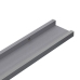 vidaXL Estantes de pared 2 unidades gris 100x9x3 cm