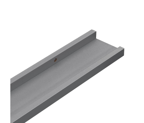 vidaXL Estantes de pared 4 unidades gris 60x9x3 cm