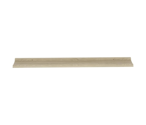 vidaXL Estantes de pared 2 unidades roble Sonoma 115x9x3 cm