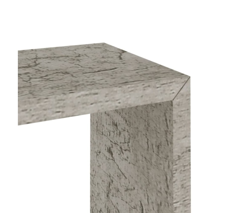 Estantes cubo de pared 3 unidades gris hormigón