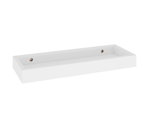 vidaXL Estantes de pared Loggia 4 uds blanco MDF 40x15x4 cm