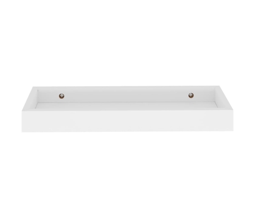 Estantes de pared Loggia 4 uds blanco MDF 40x15x4 cm