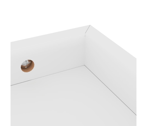 vidaXL Estantes de pared Loggia 4 uds blanco MDF 40x15x4 cm