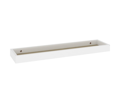 Estantes de pared Loggia 2 uds roble y blanco MDF 60x15x4 cm