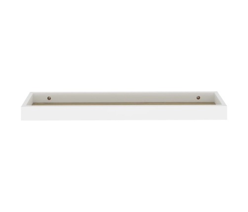 Estantes de pared Loggia 2 uds roble y blanco MDF 60x15x4 cm