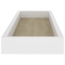 Estantes de pared Loggia 2 uds roble y blanco MDF 60x15x4 cm