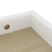 Estantes de pared Loggia 2 uds roble y blanco MDF 60x15x4 cm