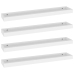 vidaXL Estantes de pared Loggia 4 uds blanco MDF 80x15x4 cm