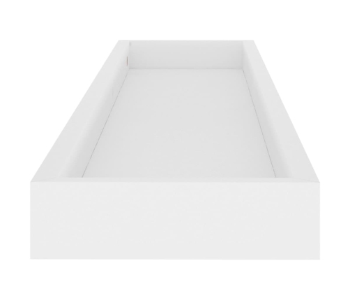 vidaXL Estantes de pared Loggia 4 uds blanco MDF 80x15x4 cm