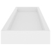 vidaXL Estantes de pared Loggia 4 uds blanco MDF 80x15x4 cm