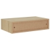 vidaXL Estantes de pared con cajón 2 uds MDF roble 40x23,5x10 cm