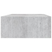 Estante de pared con cajón 2 uds MDF gris hormigón 40x23,5x10cm