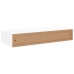 vidaXL Estante con cajón de pared MDF blanco 60x23,5x10 cm