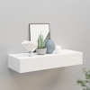 vidaXL Estante con cajón de pared MDF blanco 60x23,5x10 cm