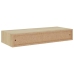 vidaXL Estante con cajón de pared MDF roble 60x23,5x10 cm