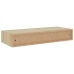 vidaXL Estantes de pared con cajón 2 uds MDF roble 60x23,5x10 cm