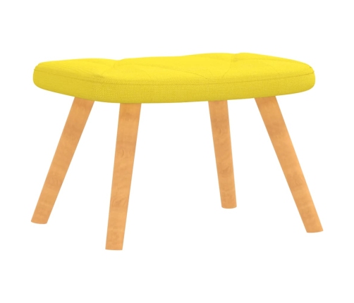 Silla de relajación taburete tela amarillo