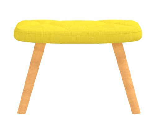 Silla de relajación taburete tela amarillo