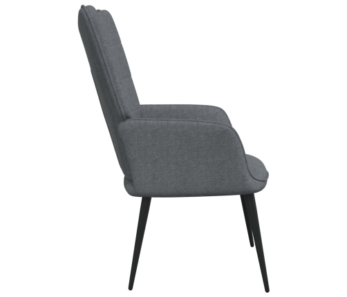 Sillón de relax de tela gris oscuro