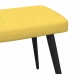 Sillón de relax con reposapiés tela amarillo mostaza