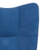 Sillón de relax de terciopelo azul