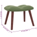 Sillón de relax con taburete de terciopelo verde claro