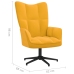 Sillón de relax con taburete terciopelo amarillo mostaza