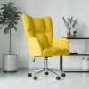 Sillón de relax de terciopelo amarillo mostaza