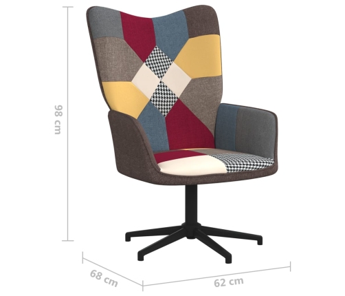 Silla de relax de tela patchwork