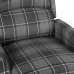 Sillón de masaje reclinable de tela gris