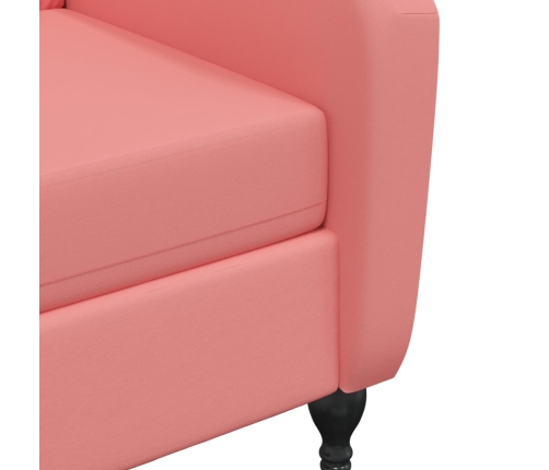 Sillón de masaje reclinable de terciopelo rosa