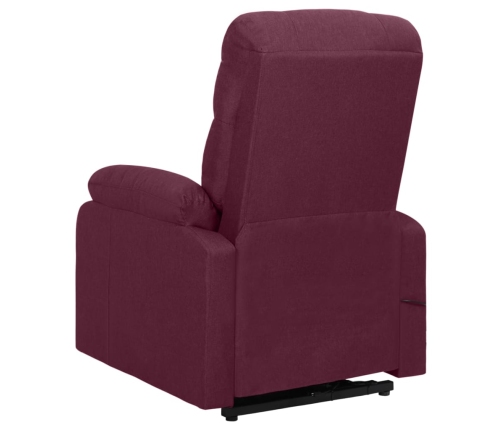 Sillón de masaje elevable tela morado