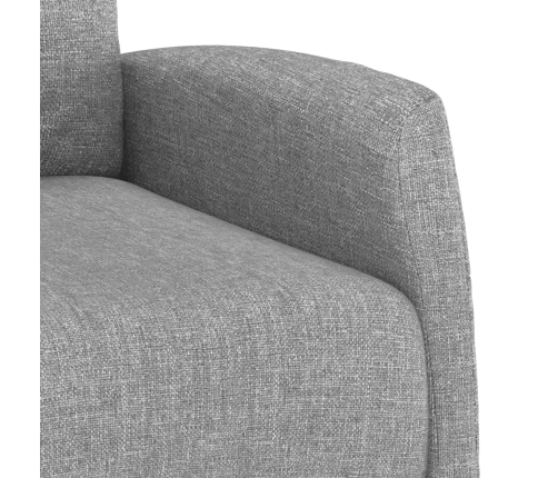 Sillón elevable tela gris claro