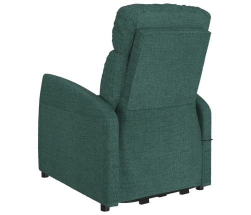 Sillón elevable tela verde oscuro