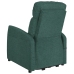 Sillón elevable tela verde oscuro