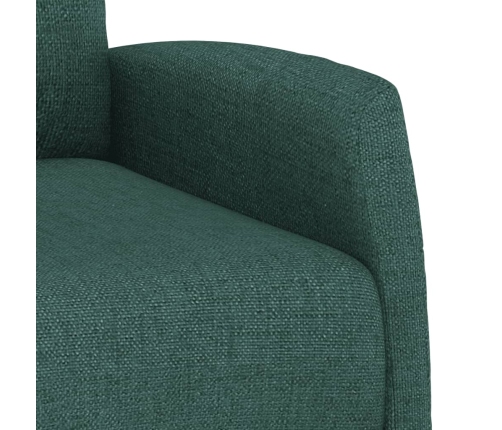 Sillón elevable tela verde oscuro