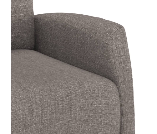 Sillón elevable tela gris taupe