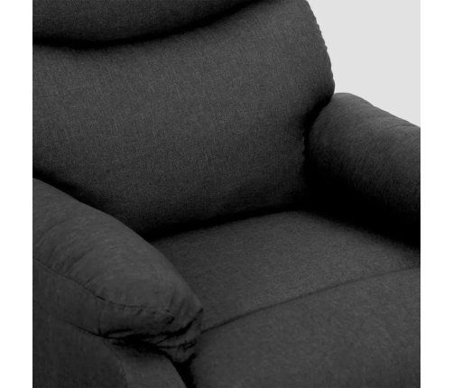 Sillón elevable tela gris oscuro