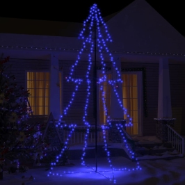 Árbol de Navidad 360 luces LED interior y exterior 143x250 cm