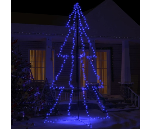 Árbol de Navidad 360 luces LED interior y exterior 143x250 cm