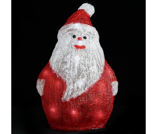 Figura de Papá Noel de acrílico navideño LED 28 cm